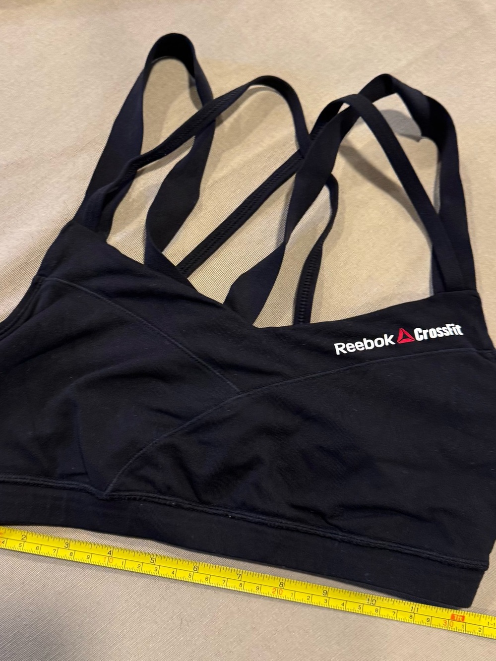 Reebok Black CrossFit Strappy Sports Bra